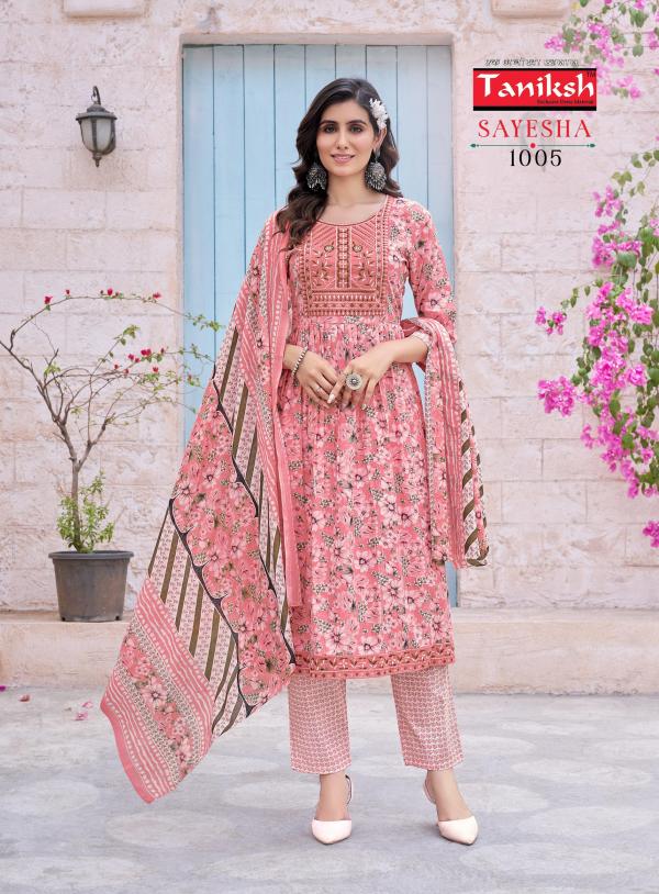 Taniksh Sayesha Vol 1 Cemric Cotton Printed Kurti Bottom With Dupatta